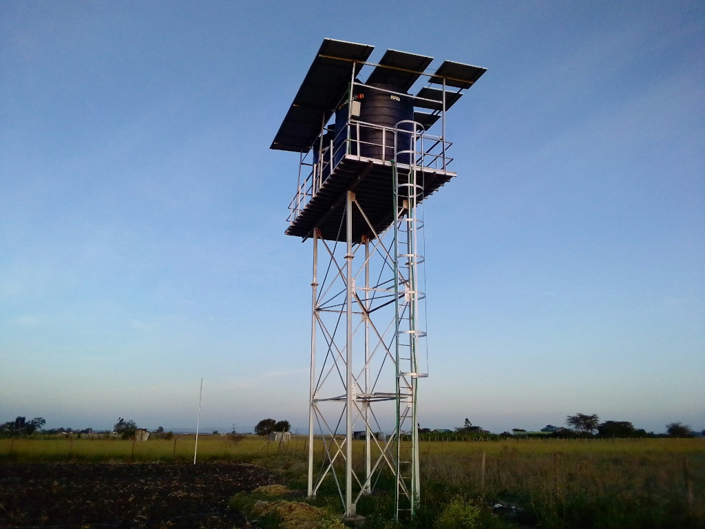 Solar energy powering water pumping in rural communities